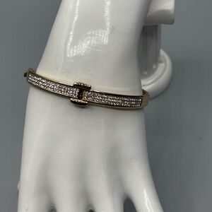 Elegant Gold with Rhinestone Bangle Bracelet JP159